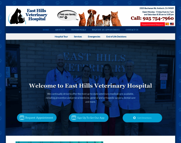 Easthillsvethospital.com thumbnail
