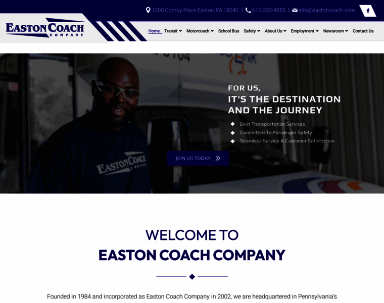 Eastoncoach.com thumbnail