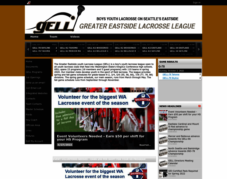 Eastsidelacrosse.org thumbnail