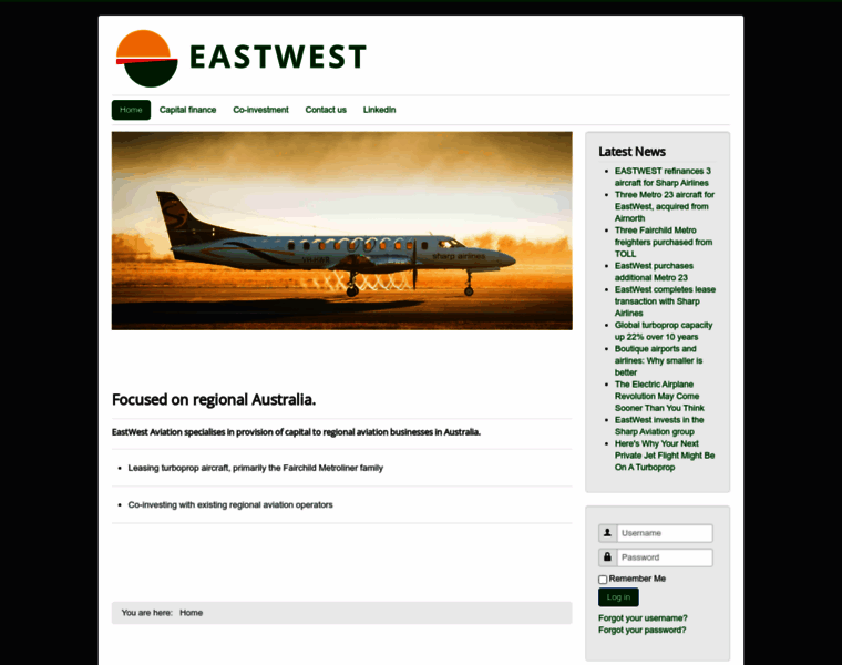 Eastwestairlines.com thumbnail