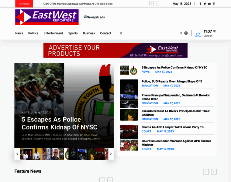 Eastwestreporters.com thumbnail