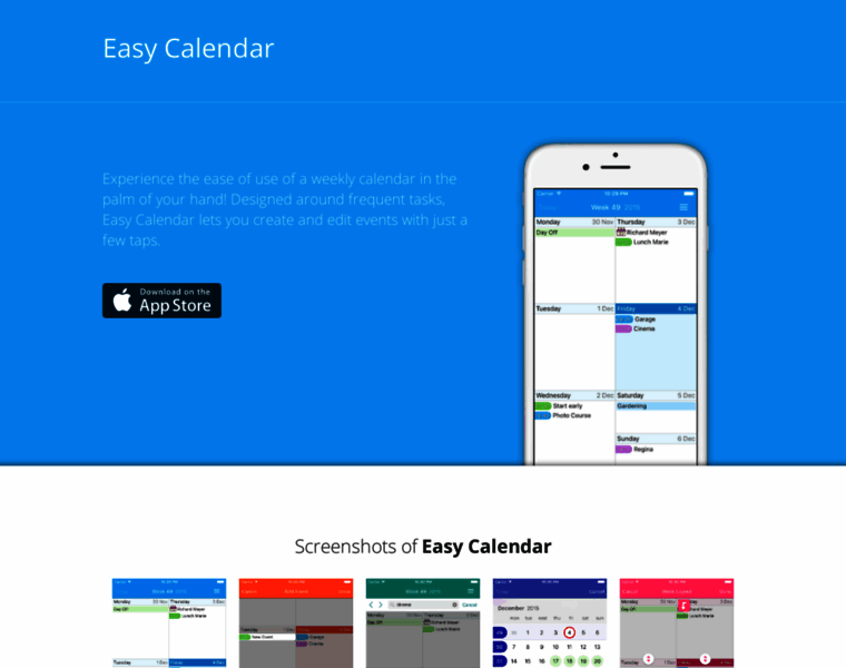 Easy-calendar.com thumbnail