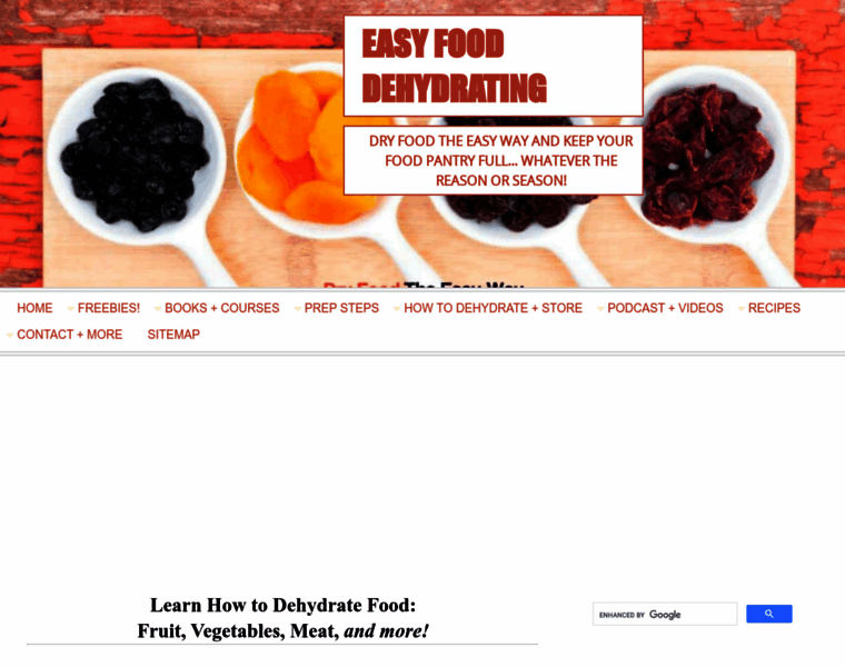 Easy-food-dehydrating.com thumbnail