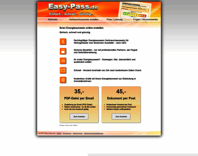 Easy-pass.de thumbnail