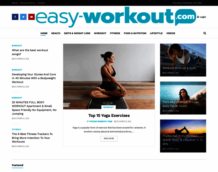 Easy-workout.com thumbnail