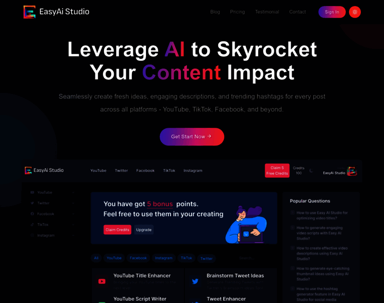 Easyai.studio thumbnail Easyai.studio thumbnail