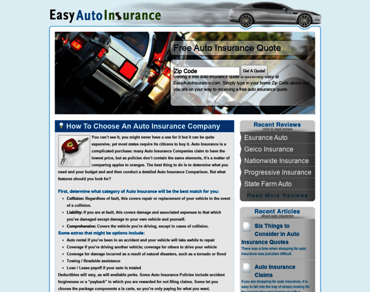 Easyautoinsurance.com thumbnail