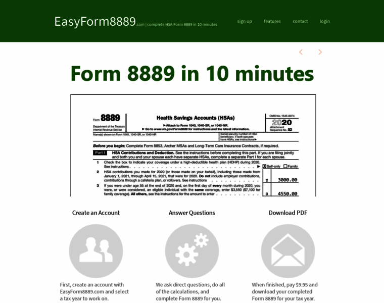 Easyform8889.com thumbnail