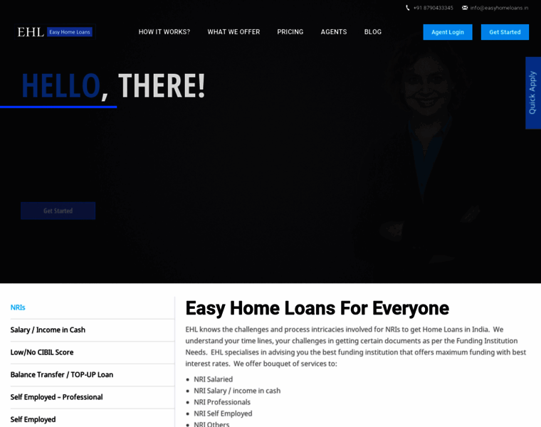 Easyhomeloans.in thumbnail