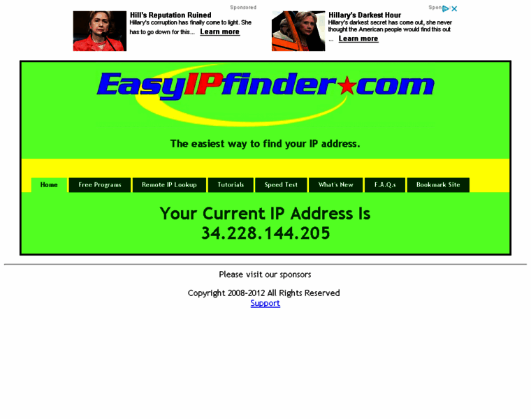 Easyipfinder.com thumbnail