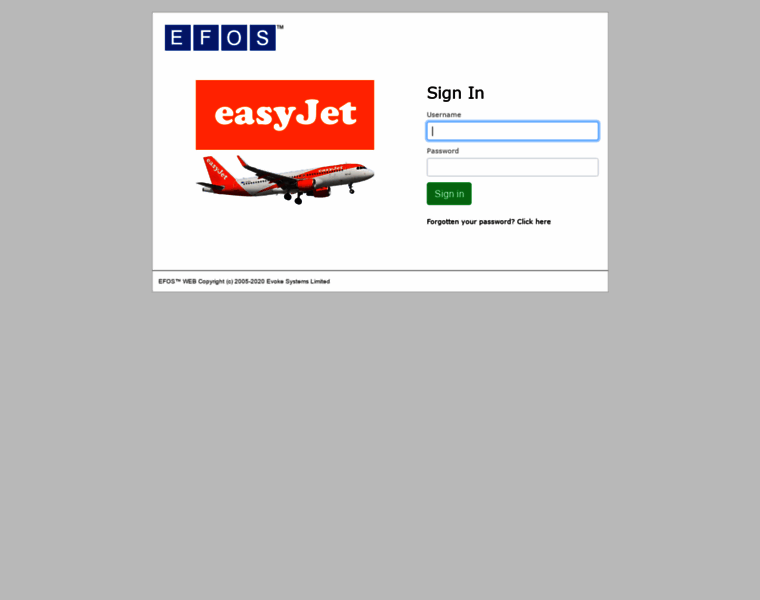 Easyjet.efosweb.com thumbnail