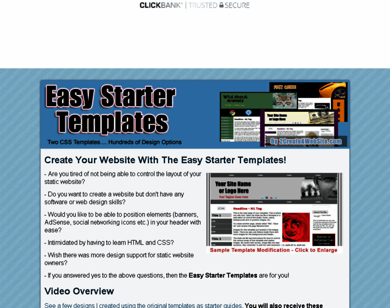 Easystartertemplates.com thumbnail