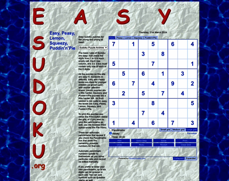 Easysudoku.org thumbnail