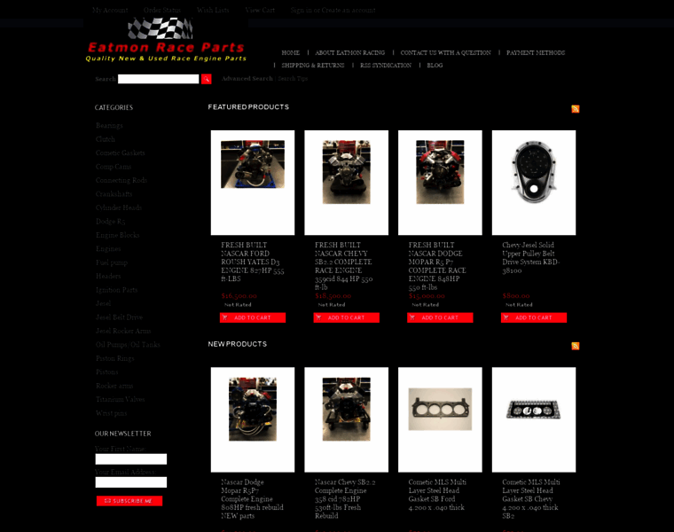 Eatmonraceparts.com thumbnail