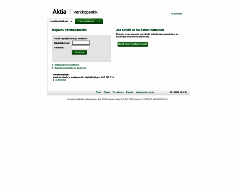 Ebank.aktia.fi thumbnail