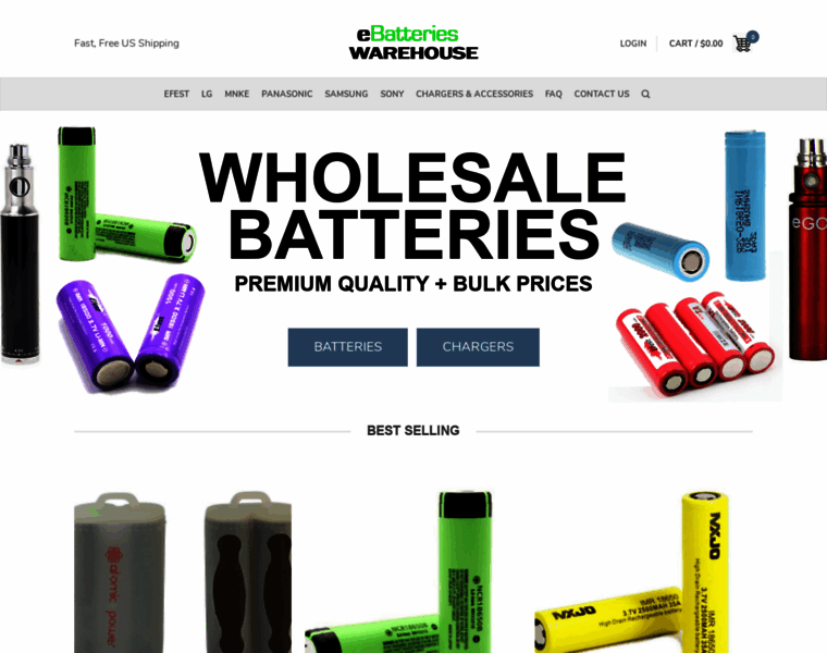Ebatterieswarehouse.com thumbnail