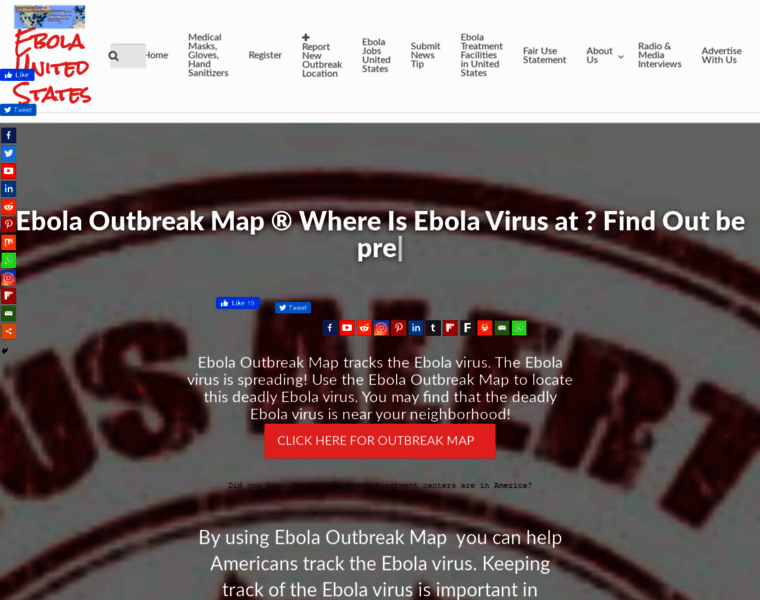 Ebolaoutbreakmap.com thumbnail