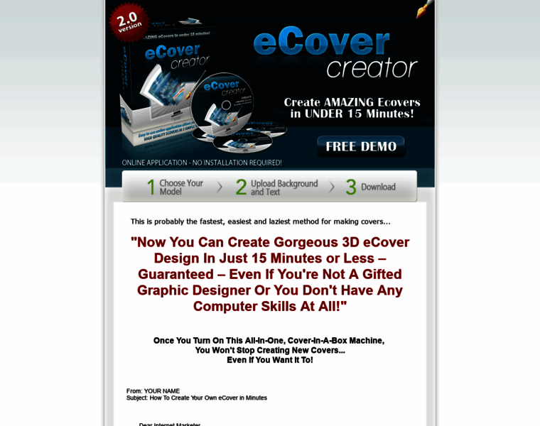 Ebookcovercreatorsoftware.com thumbnail