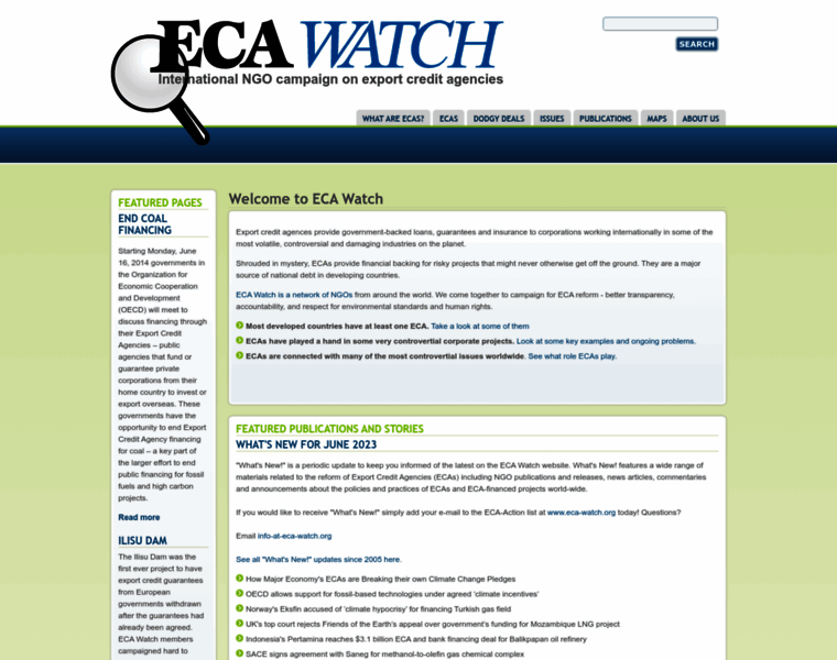 Eca-watch.org thumbnail