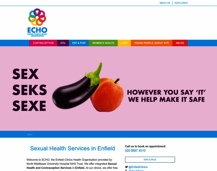 Echoclinics.nhs.uk thumbnail