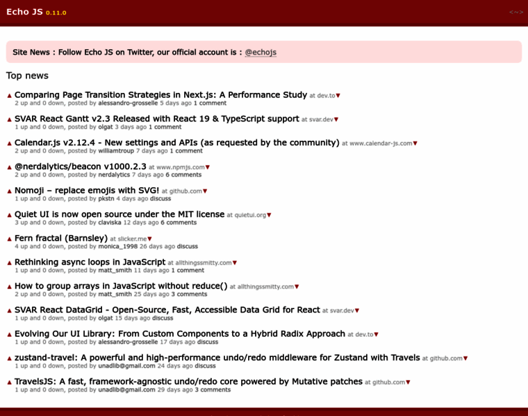 Echojs.com thumbnail