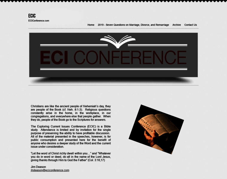 Eciconference.com thumbnail