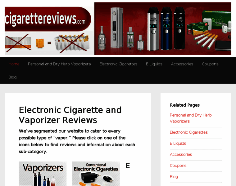 Ecigarettereviews.com thumbnail