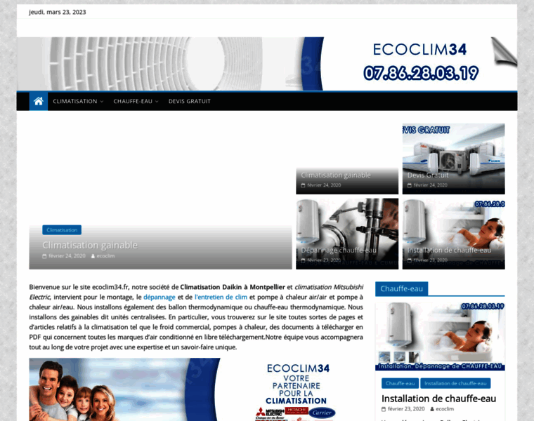 Ecoclim34.fr thumbnail