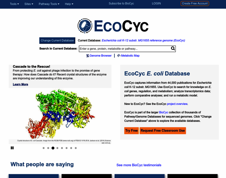 Ecocyc.org thumbnail