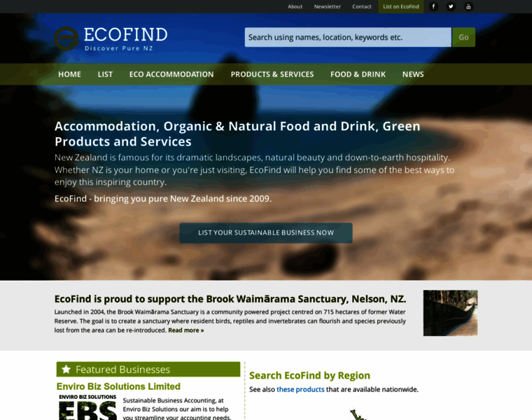 Ecofind.co.nz thumbnail