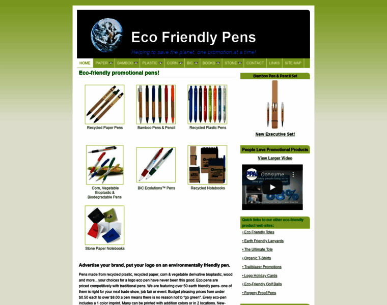 Ecofriendlypens.com thumbnail