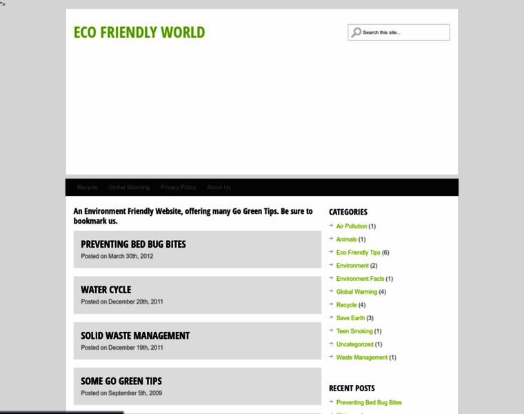 Ecofriendlyworld.info thumbnail