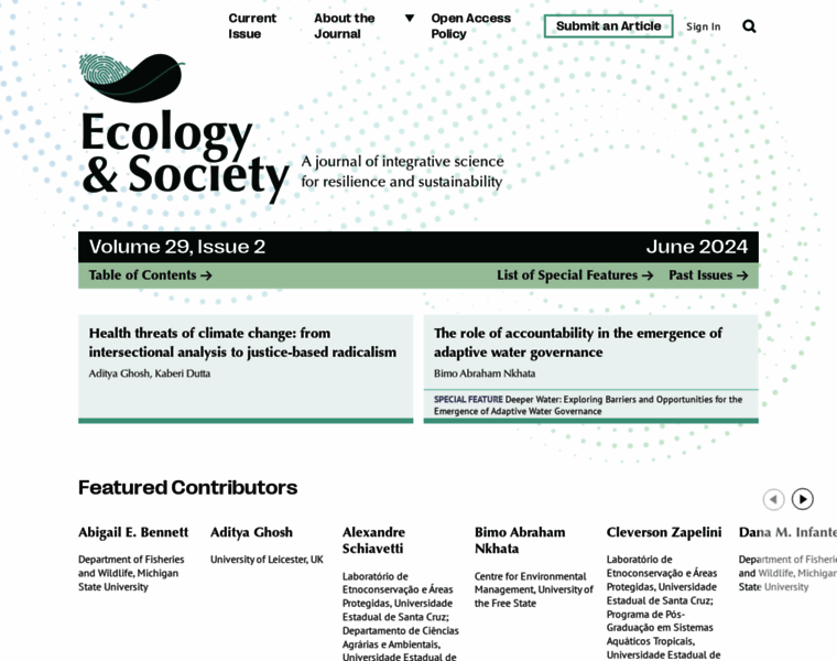 Ecologyandsociety.org thumbnail