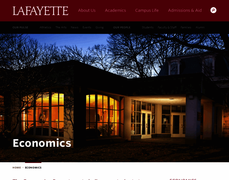 Economics.lafayette.edu thumbnail