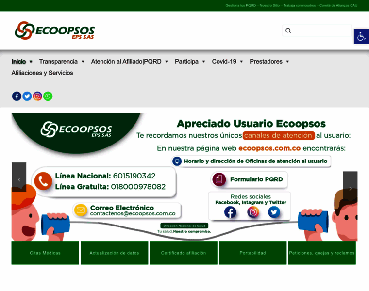 Ecoopsos.com.co thumbnail
