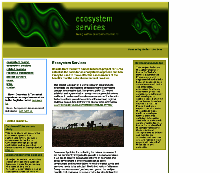 Ecosystemservices.org.uk thumbnail