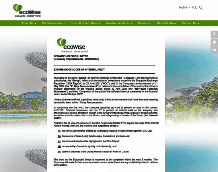 Ecowise.com.sg thumbnail