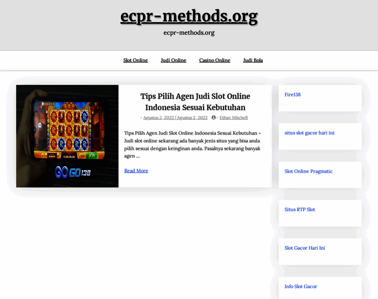 Ecpr-methods.org thumbnail