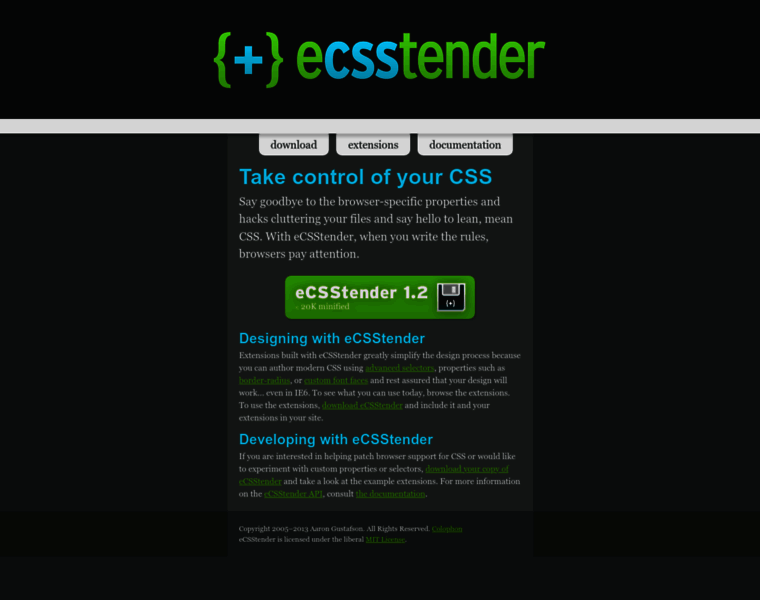 Ecsstender.org thumbnail