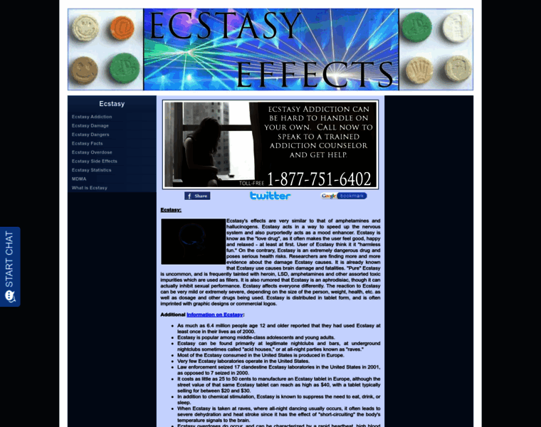 Ecstasyeffects.net thumbnail
