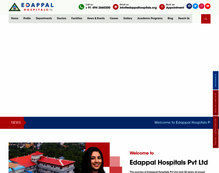 Edappalhospitals.org thumbnail