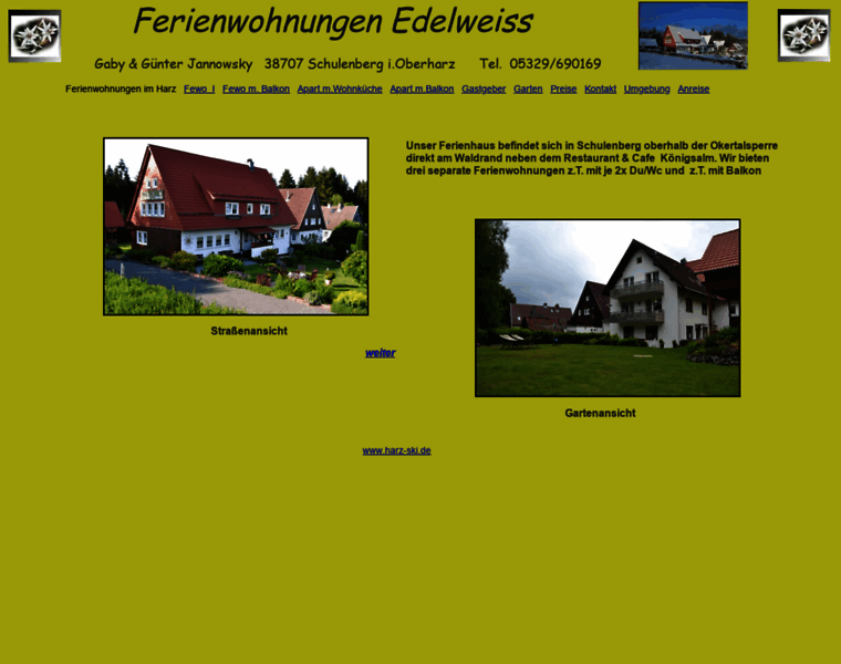 Edelweiss-harz.de thumbnail