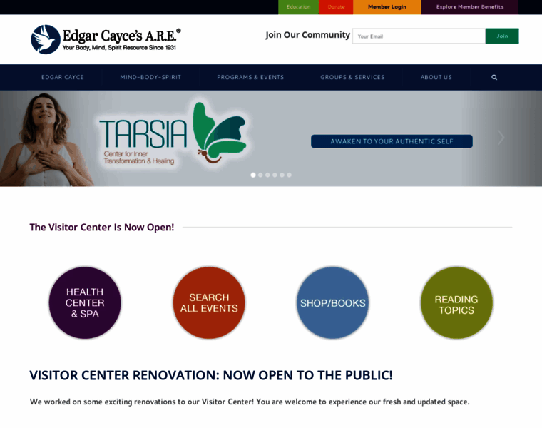 Edgarcayce.com thumbnail