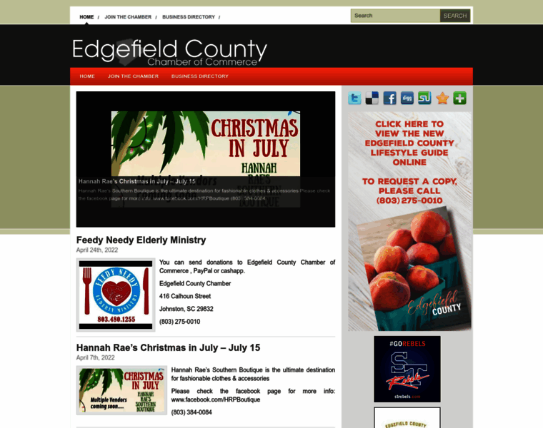 Edgefieldcountychamber.net thumbnail