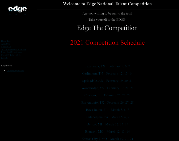 Edgetalentcompetition.com thumbnail