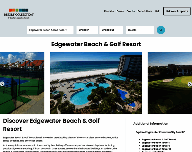 Edgewaterbeachresort.com thumbnail