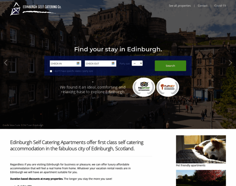 Edinburgh-selfcatering.co.uk thumbnail