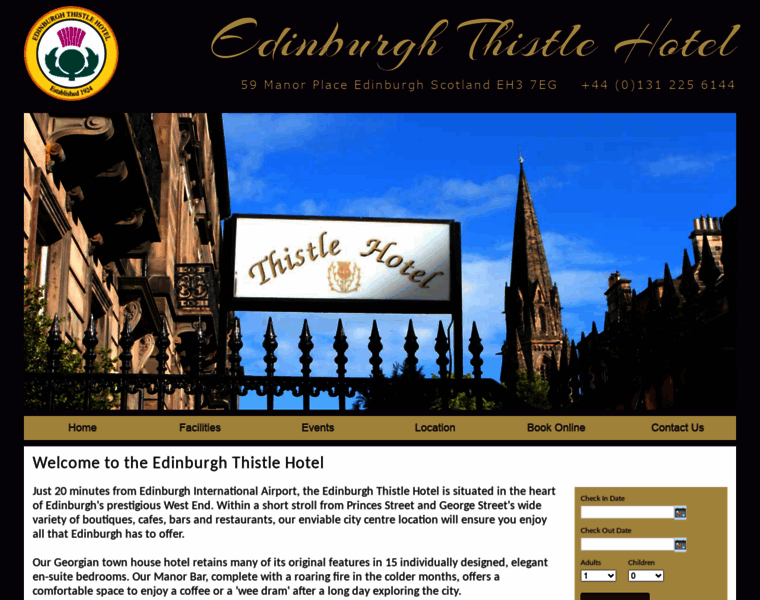 Edinburghthistlehotel.com thumbnail