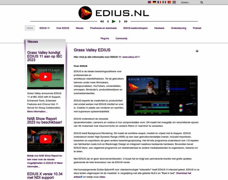 Edius.nl thumbnail