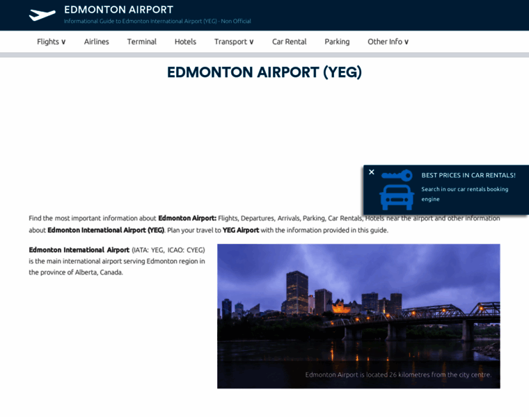 Edmonton-airport.com thumbnail